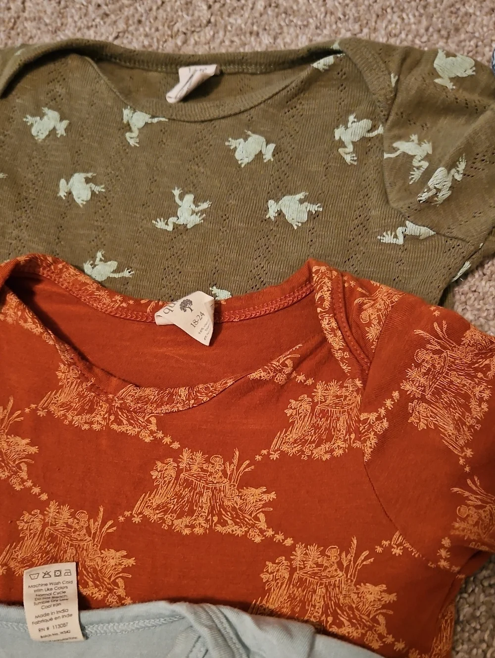 Kate Quinn 18-24M Bodysuit Lot Bamboo Cotton 7 Piece Baby Bundle